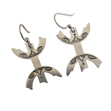 Load image into Gallery viewer, Moroccan Berber Sterling Silver Dangle Earrings: Filigree 925