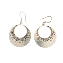 Load image into Gallery viewer, Moroccan Berber Sterling Silver Dangle Earrings: 925 Filigree Jewelry