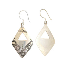 Load image into Gallery viewer, Berber Sterling Silver Dangle Earrings: Moroccan Filigree 925