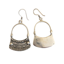 Load image into Gallery viewer, Moroccan Berber Sterling Silver Dangle Earrings: Filigree 925 Silver