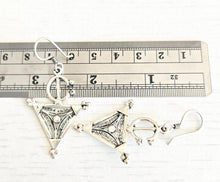 Load image into Gallery viewer, Berber Filigree Sterling Silver Dangle Earrings: Moroccan Jewelry