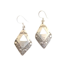 Load image into Gallery viewer, Berber Sterling Silver Dangle Earrings: Moroccan Filigree 925