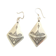 Load image into Gallery viewer, Berber Sterling Silver Dangle Earrings: Moroccan Filigree Jewelry