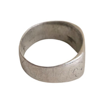 Load image into Gallery viewer, Antique Silver Ethiopian Wedding Ring: Tribal Ethnic Jewelry, Size 11.5