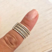 Load image into Gallery viewer, Vintage Tuareg Silver Ring Moroccan Tribal Jewelry, Size 6.5