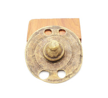 Load image into Gallery viewer, Antique Brass Shield Hair Ornament from Ethiopia tribal jewelry