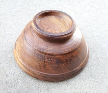 Load image into Gallery viewer, Moroccan Berber Vintage mid-century hand carved Bowl ,African Art Décor ,Moroccan Décor, religious art,Antique Wood Bowl,Berber Carved Wood