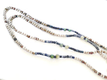 Load image into Gallery viewer, Antique Ethiopian strand of medium Heishi Silver Beads,Hand Crafted Silver,Ethnic Jewelry,Tribal Jewelry,