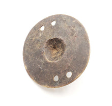 Load image into Gallery viewer, Antique Brass Shield Hair Ornament from Ethiopia tribal jewelry