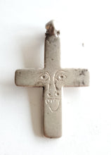 Load image into Gallery viewer, Antique Ethiopian Coptic Christian Cross, Maria Theresa ,silver coin, Cross Pendant, Ethnic Tribal ,Handmade Jewelry