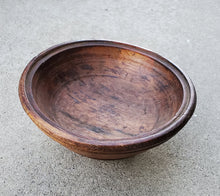 Load image into Gallery viewer, Moroccan Berber Vintage mid-century hand carved Bowl ,African Art Décor ,Moroccan Décor, religious art,Antique Wood Bowl,Berber Carved Wood