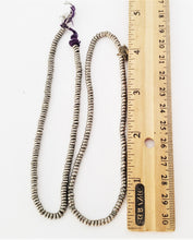 Load image into Gallery viewer, Antique Ethiopian 2 strand of silver Heishi Anklet 1930s ,collectible silver,Ethnic silver Beads ,Jewelry Supplies Beads
