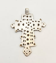 Load image into Gallery viewer, Ethiopian Christian 925 silver Coptic cross pendant ,silver cross, religious cross, Ethiopian Cross, Coptic Cross, ethiopian Silver