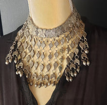 Load image into Gallery viewer, Antique Bawsani Silver granulated Dangled Beads Necklace circa 1910s,Hand Crafted Silver,Pendants Necklace,Ethnic Jewelry,Tribal Jewelry