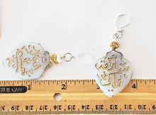 Load image into Gallery viewer, Moroccan Czech Glass Silver Earrings , Ethnic Tribal ,Glass Earrings ,Bead Jewelry, Dangle Earrings, Mother's Day Jewelry