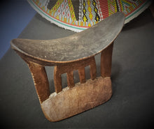 Load image into Gallery viewer, Antique Ethiopian Tribal Hand carved Headrest African Art Decor,African ,Art Décor,Home Décor, religious art