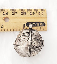 Load image into Gallery viewer, Old silver hallmarked beads from Yemen circa 1910s,Hand Crafted Silver,Ethnic Jewelry,Tribal Jewelry,