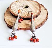 Load image into Gallery viewer, Moroccan Berber Filigree Sterling Silver Dangle Earrings silver 925,Filigree Jewelry ,sliver Earrings,Dangle & Drop Earrings,Tribal Earrings