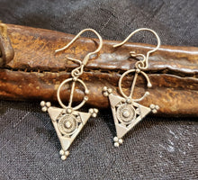 Load image into Gallery viewer, Moroccan Berber Filigree Fibula Earrings sterling silver 925 ,Ethnic Jewelry,sliver Earrings,Dangle & Drop Earrings,Tribal Jewelry,