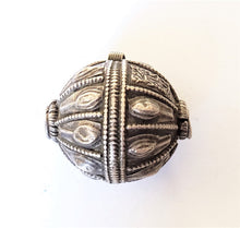 Load image into Gallery viewer, Old silver hallmarked beads from Yemen circa 1910s,Hand Crafted Silver,Ethnic Jewelry,Tribal Jewelry,