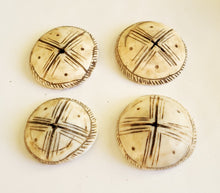 Load image into Gallery viewer, Old carved shell 1 XLarge Hair adornment/trade beads Berber Mauritania ,Hand Crafted ,CONUS SHELL ,Ethnic Jewelry,Tribal Jewelry