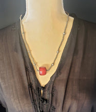 Load image into Gallery viewer, Antique Ethiopian silver Telsum heish beads in Phenolic resin Amber Necklace,African Necklace,Tribal Jewelry,Royal Jewels,Ethiopian necklace