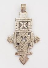 Load image into Gallery viewer, Ethiopian Christian silver cross pendant,religious cross,Ethiopian Cross,Coptic Cross,Coptic ethiopian bronze