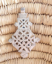 Load image into Gallery viewer, Ethiopian Christian silver cross pendant, Coptic Cross, religious cross ,Ethiopian cross, Ethiopian bronze