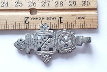 Load image into Gallery viewer, Ethiopian Christian silver cross pendant cross,religious cross,Ethiopian Cross,Coptic Cross,Coptic ethiopian bronze