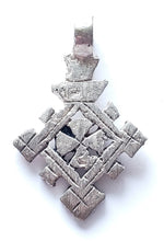 Load image into Gallery viewer, Ethiopian Christian silver cross pendant cross,religious cross,Ethiopian Cross,Coptic Cross,Coptic ethiopian bronze