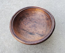 Load image into Gallery viewer, Moroccan Berber Vintage mid-century hand carved Bowl ,African Art Décor ,Moroccan Décor, religious art,Antique Wood Bowl,Berber Carved Wood