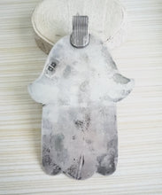 Load image into Gallery viewer, Moroccan Old Huge silver Hand of Fatima Hamsa Pendant Amulet,Berber Jewelry,African Jewelry,Moroccan Jewelry,Hand of Fatima Charm,