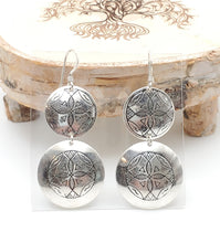 Load image into Gallery viewer, Moroccan Berber Filigree Sterling Silver Dangle Earrings silver 925,Berber Jewelry,sliver Earrings,Dangle & Drop