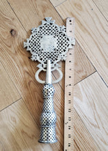 Load image into Gallery viewer, Ethiopian Orthodox Church processional cross Coptic Nickel cross,Crucifixes & Crosses,Handmade Cross,Religious Home Décor
