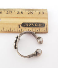 Load image into Gallery viewer, Moroccan antique Tuareg Hand Made SILVER RING size 8. ,Old silver ,Tuareg jewelry, Sahara ring,Moroccan silver,tribal jewelry,Tuareg silver