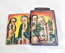 Load image into Gallery viewer, antique Ethiopian Coptic Christian Orthodox Wood Painted Icon,African ,Art Décor,Home Décor, religious art