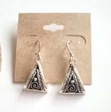 Load image into Gallery viewer, Moroccan Berber Filigree Sterling Silver Dangle Earrings silver 925,Berber Jewelry,sliver Earrings,Dangle & Drop Earrings,