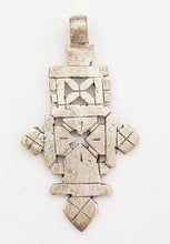 Load image into Gallery viewer, Ethiopian Christian silver cross pendant,religious cross,Ethiopian Cross,Coptic Cross,Coptic ethiopian bronze