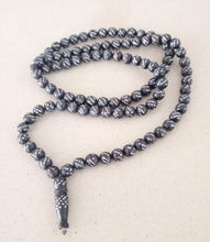 Load image into Gallery viewer, Yemen 102 Authentic Antique Black Coral Islamic Prayer Beads, old Black Coral ,Islamic Beads ,vintage Coral, Yemen Coral
