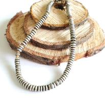 Load image into Gallery viewer, Antique Ethiopian 11''strand of silver Heishi Anklet 1930s ,collectible silver,Ethnic silver Beads ,Jewelry Supplies Beads
