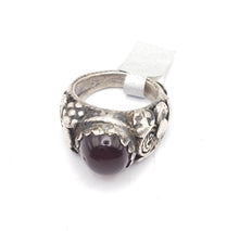 Load image into Gallery viewer, Antique Silver Ancient Carnelian Ring size 6.5 Yemen tribal jewelry,Old silver ,Hand Crafted Silver,Yemen Jewelry ,filigree Jewelry
