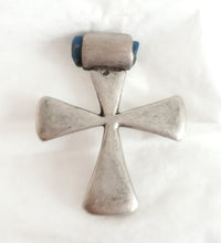 Load image into Gallery viewer, Antique Ethiopian Christian silver cross pendant,Amulet pendant,Genuine old neckcross,Good silver,Boho jewelry
