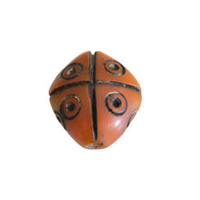 Load image into Gallery viewer, Antique Moroccan 1 Simulated AMBER bead Phenolic resin Antiqued Amber Resin Bead
