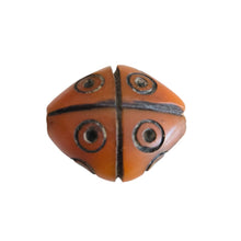 Load image into Gallery viewer, Antique Moroccan 1 Simulated AMBER bead Phenolic resin Antiqued Amber Resin Bead
