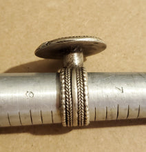 Load image into Gallery viewer, Antique Silver Ethiopian Ring size 8 tribal jewelry Hand Crafted ,Silver,Ethnic Jewelry,Tribal Jewelry
