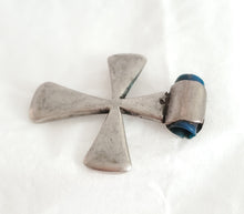 Load image into Gallery viewer, Antique Ethiopian Christian silver cross pendant,Amulet pendant,Genuine old neckcross,Good silver,Boho jewelry
