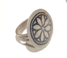 Load image into Gallery viewer, Moroccan Hand Made enamel sterling silver 925 Berber Ring size 7, Ethnic Rings, Tribal Jewelry, Moroccan Rings, Berber Jewelry
