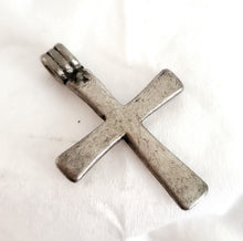 Load image into Gallery viewer, Antique Ethiopian Christian silver cross pendant,Amulet pendant,Genuine old neckcross,Good silver,Boho jewelry
