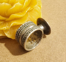 Load image into Gallery viewer, Antique Silver Ethiopian Ring size 8 tribal jewelry Hand Crafted ,Silver,Ethnic Jewelry,Tribal Jewelry
