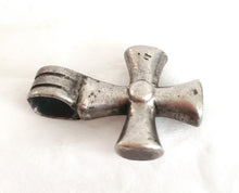 Load image into Gallery viewer, Antique Ethiopian Christian silver cross pendant,Amulet pendant,Genuine old neckcross,Good silver,Boho jewelry
